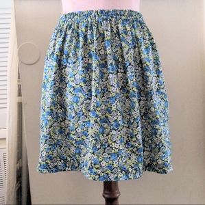 Vintage Floral Print Skirt